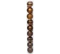 Fééric Lights and Christmas - Lot de 9 Boules de Noël Colorama 6cm Bronze