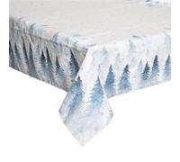 Fééric Lights and Christmas - Nappe Imprimée Sapin "Hors Piste" 140x240cm Blanc Blanc G
