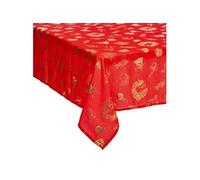 Nappe Imprimée "Soir de Noël" 140x360cm Rouge