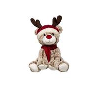 Fééric Lights and Christmas - Peluche Enfant Renne Bonnet Étoile 35cm Naturel G