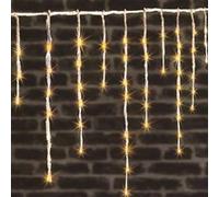 Fééric Lights and Christmas - Rideau Lumineux Led "80 Tombées" 10m Blanc Chaud Blanc G