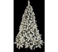 Fééric Lights and Christmas - Sapin de Noël Artificiel Floqué Windy Peak 150cm Blanc Blanc G