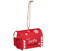 Fééric Lights and Christmas - Sujet de Noël Boîte aux Lettres "Soir" 10cm Rouge rouge G