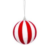 Fééric Lights and Christmas - Sujet de Noël Boule La Piste 8cm Rouge & Blanc G