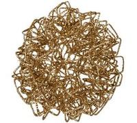 Fééric Lights and Christmas - Sujet de Noël Boule Torsadée Grand Hôtel 10cm Or G