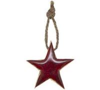 Fééric Lights and Christmas - Sujet de Noël Étoile "Glacé" 6cm Rouge Rouge G