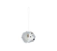 Fééric Lights and Christmas - Sujet de Noël Hérisson Givré "Cocon" 9cm Blanc