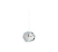 Fééric Lights and Christmas - Sujet de Noël Hérisson Givré Cocon 9cm Blanc