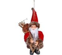 Paris Prix - Sujet De Noël Santa vintage 13cm Rouge rouge