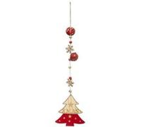 Fééric Lights and Christmas - Sujet de Noël Sapin "Soir" 42cm Naturel & Rouge Rouge G