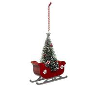 Fééric Lights and Christmas - Sujet de Noël Traineau Étoile 15cm Rouge & Vert