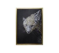 Tableau GENERIQUE Tableau Léopard Galerie des Merveilles 50x70cm Noir