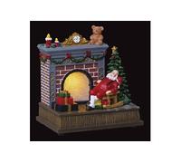 Fééric Lights and Christmas - Village de Noël Cheminée "Laponie" 16cm Multicolore