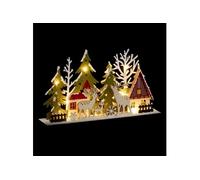 Feeric Lights et Christmas - Décoration intérieur Renne+Sapin 13 Lampes pièce en Bois