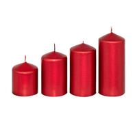 FEERIC LIGHTS & CHRISTMAS 4 Bougies votives de l'Avent Rouges