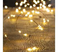 Feeric Lights & Christmas - Guirlande Lumineuse intérieur 10m Blanc Chaud 100 LED à Piles