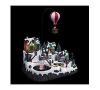 Village de Noël mongolfière animé/musical 46 LED + transfo Feeric lights & christmas