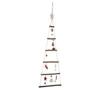 déco sapin bois a suspendre 75cm