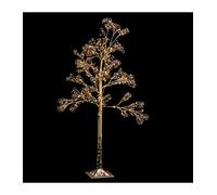 Feeric Lights et Christmas - Arbre Lumineux d'intérieur doré h120cm 196 LED + transfo