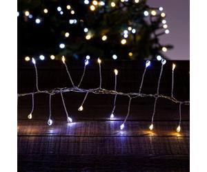 Feeric Lights et Christmas - Boa Lumineux extérieur 2.5m 200 LED Blanc Chaud/Froid + transfo