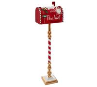 Feeric Lights et Christmas - Boite Lettres Rouge métal Hauteur 100cm