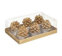 Feeric lights et christmas - Bougie chauffe-plat pomme de pin x 6 140 g