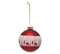 Feeric Lights et Christmas - Boule de noël Verre 80 mm forêt Rennes 2 assortiments