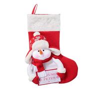 Feeric Lights et Christmas - Chaussette avec tête Peluche - Bonhomme de Neige