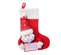 Feeric Lights et Christmas - Chaussette avec tête Peluche - Père noël
