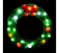 Feeric Lights et Christmas - Couronne de noël Lumineuse extérieure h29cm 25 LED + transfo