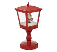 Feeric Lights et Christmas - Décoration Lanterne à Pied animée et Musicale h31 cm 4 LED Blanc Froid à Piles