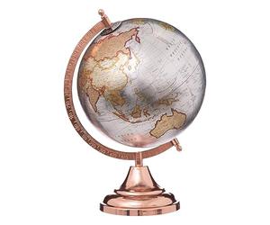 Feeric Lights et Christmas - Globe Terre Rose doré h33cm