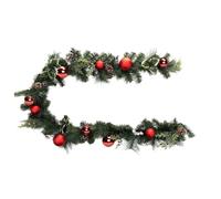 Guirlande de Noël Branche Boules 200cm Vert