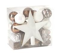 Feeric Lights et Christmas - Kit de Sapin Marron glacé 44 pièces Blanc/Marron