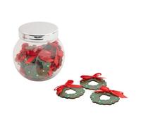 Feeric Lights et Christmas - Lot de 15 Accessoires de Bocal Couronne en Bois
