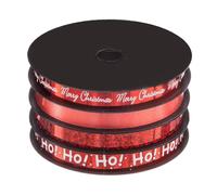 Feeric lights et christmas - Lot de 4 rouleaux de bolducs 10mm l.5 m rouge or argent - Rouge
