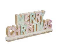 Feeric Lights et Christmas - Mot resine Rose Bleu l27.5