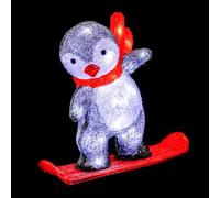 Feeric Lights et Christmas - Pingouin Lumineux extérieur h30cm 40 LED + transfo