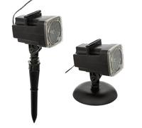 Feeric Lights et Christmas - Projecteur Lumineux 4 Films 1 LED extérieur Blanc Froid