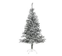 Feeric Lights et Christmas - Sapin de noël floqué 180cm Vert floqué Blanc