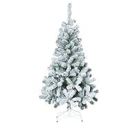 Sapin de noël Fééric Lights & Christmas Sapin de Noël vert 210 cm floqué blanc