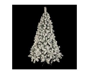 Feeric Lights et Christmas - Sapin de noël Windy Peak 180cm Vert floqué Blanc