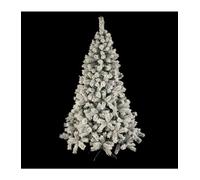 Feeric Lights et Christmas - Sapin de noël Windy Peak 210cm Vert floqué Blanc