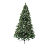 Feeric Lights et Christmas - Sapin de noël Wyoming Vert 210cm | Décoration de fête Noël - Pins et Baies Rouges - Grand Format 2 Mètres