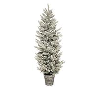 Sapin en pot 150 cm artificiel enneigé Frosty