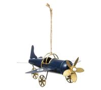 Feeric Lights et Christmas - Sujet Avion Ancien 15cm Assorti Rouge - Bleu