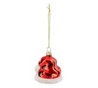 Feeric Lights et Christmas - Sujet Bonnet Clochette Verre h.6cm Rouge