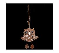 Feeric Lights et Christmas - Sujet de Noël Hibou Jambe Suspendue - Chouette Marron