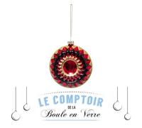 Feeric Lights et Christmas - Sujet de noël Verre 9 cm Noir Rose