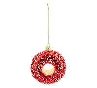 Feeric Lights et Christmas - Sujet Donut Verre h.9cm Rouge